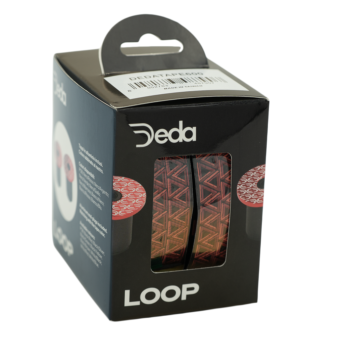 DEDA LOOP ophangband + EINDE-PLUG Zwart/Rood