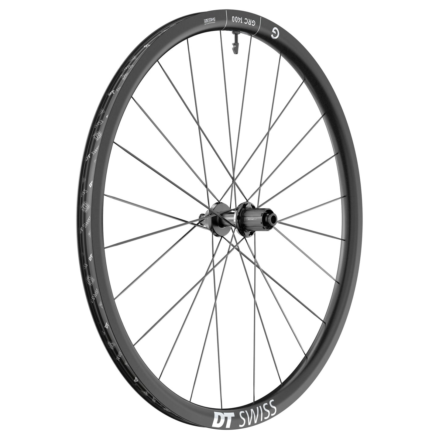 Paar DT SWISS GRC 1400 DICUT 30 DISC Tubeless Ready wielen (Centerlock)
