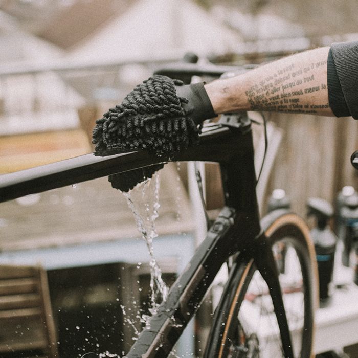 DYNAMIC FIETS SCHOONMAAKHANDLE Microvezel handschoen