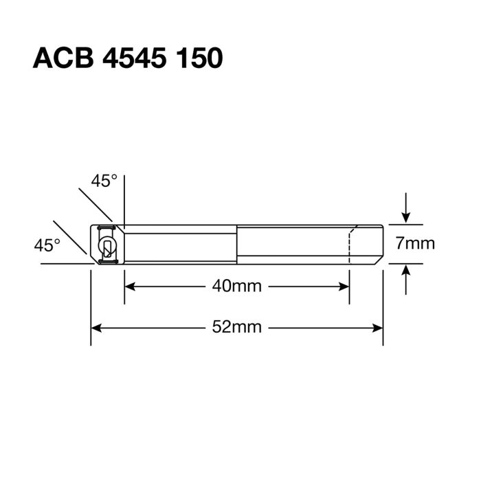 Roulement de Direction ENDURO BEARINGS 150 SS - 440c Stainless - 40x52x7 mm (45x45°) ACB