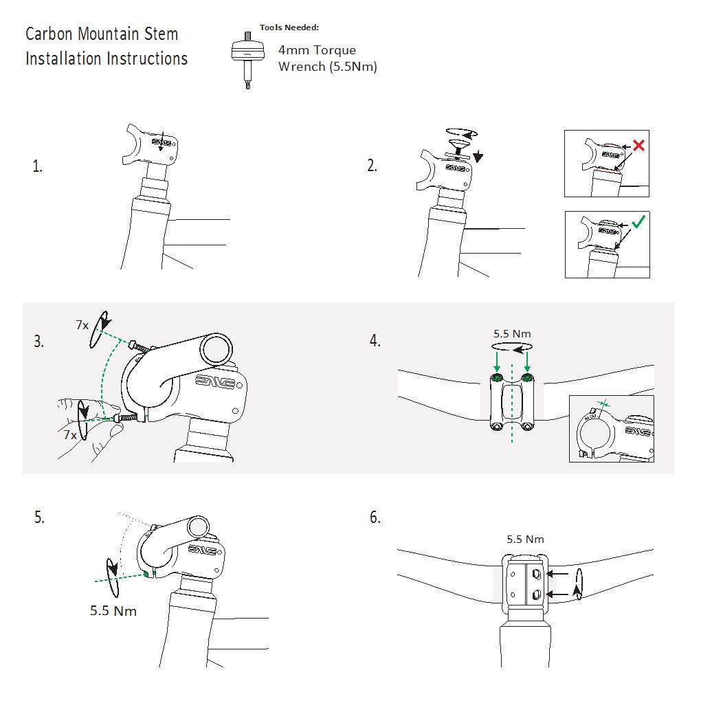 ENVE M7 Carbon stuurpen