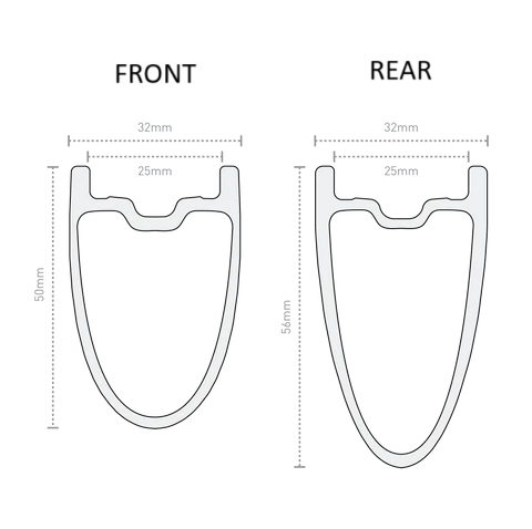 ENVE SES 4.5 50mm 700c voorvelg, zwart
