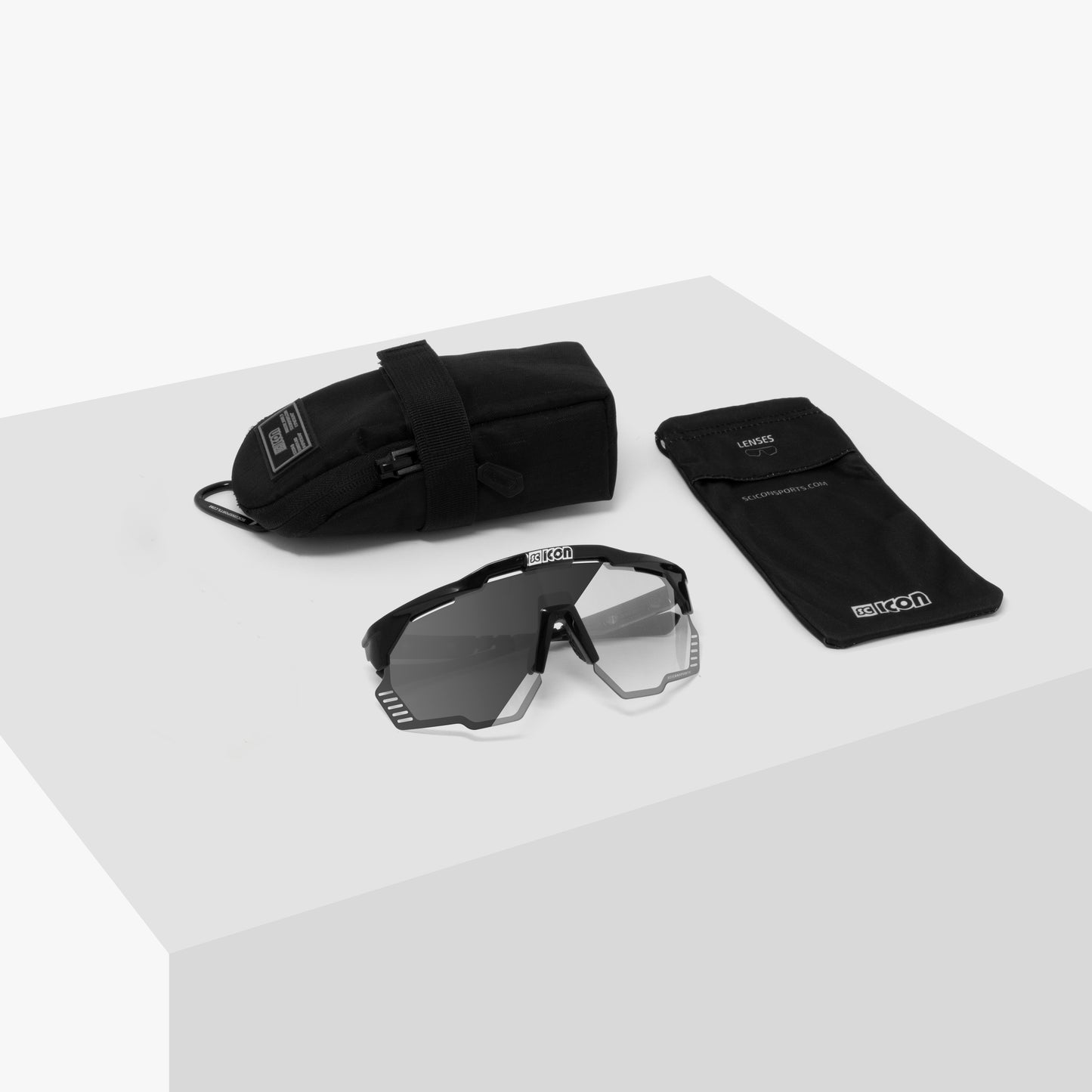 Zonnebril SCICON AEROSHADE KUNKEN Zwart Fotocroom Zilver
