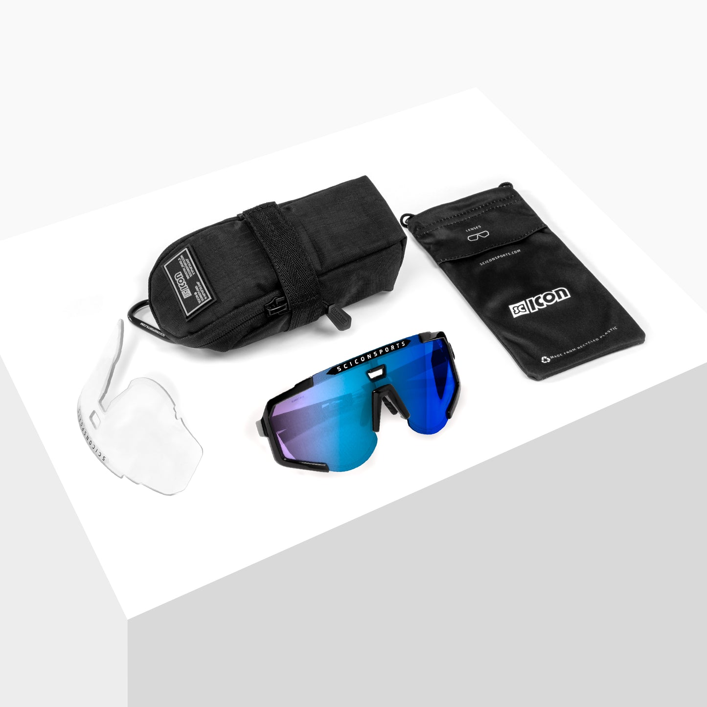 Bril SCICON AEROSCOPE Zwart Multimirror Blauw