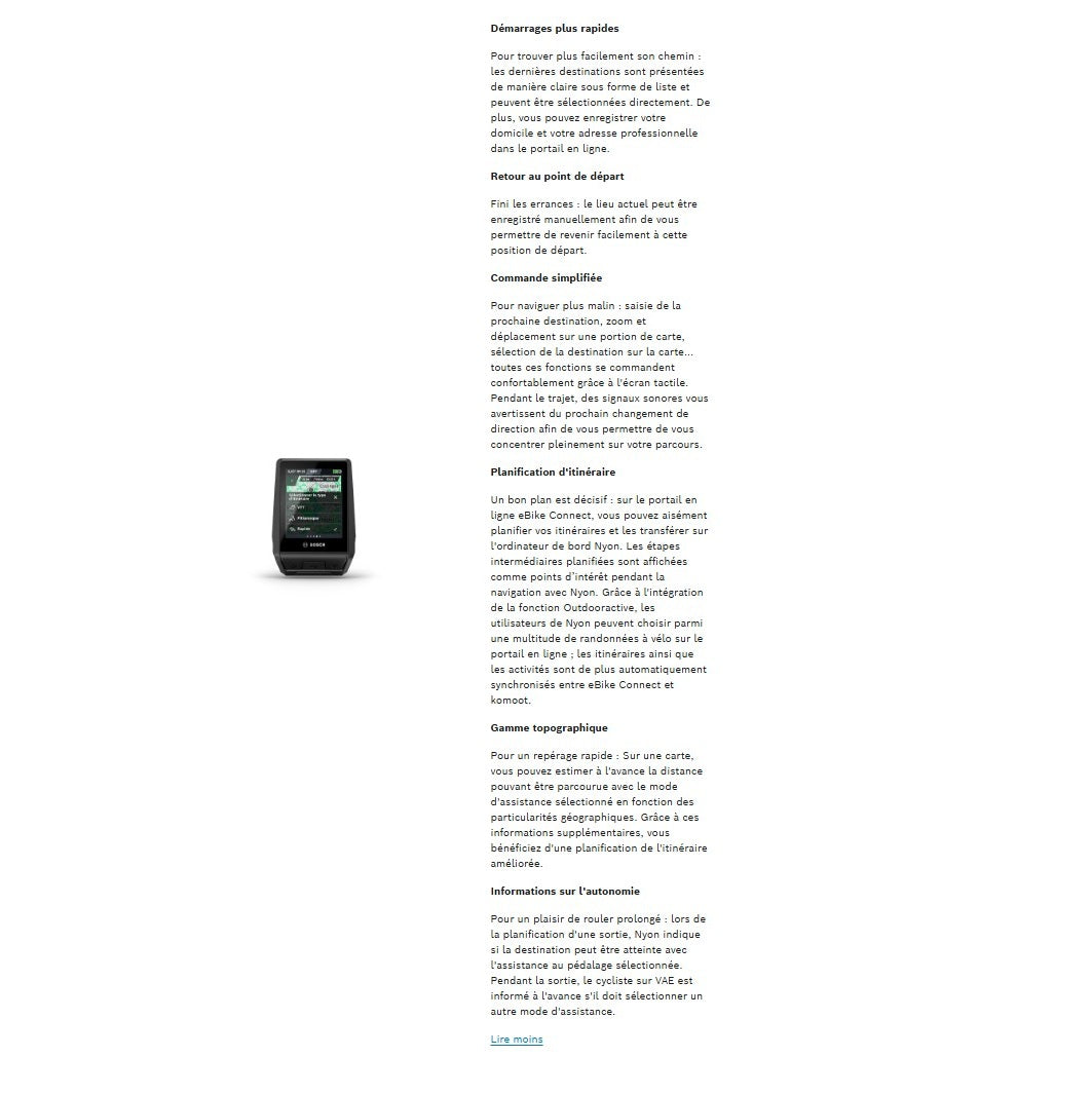 BOSCH NYON scherm