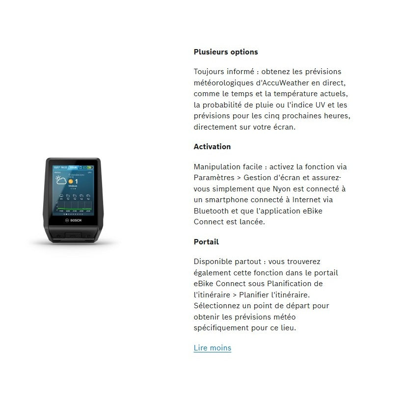 BOSCH NYON scherm