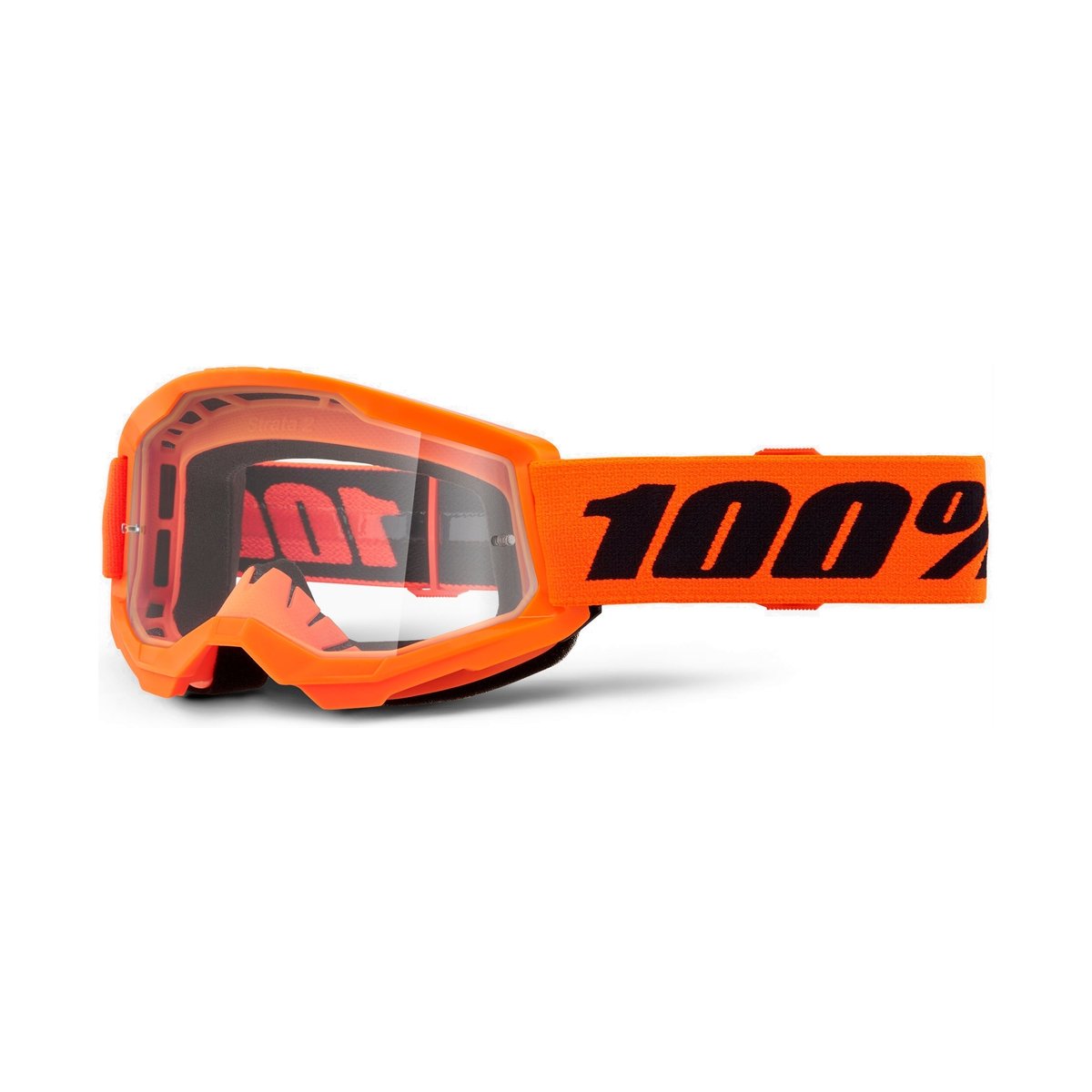 100% STRATA 2 Junior Crossbril Oranje Heldere Lens