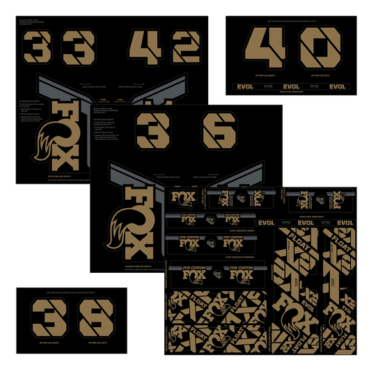 FOX Kashima vork- en schokdemperstickerset