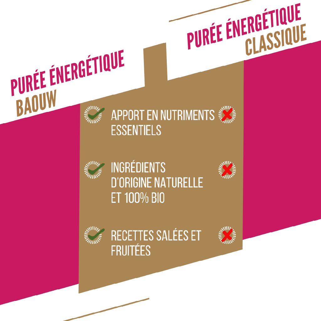 BAOUW Biologisch Recept Energiepuree met Framboos/Straalbes/Basilicumfruit (90g)