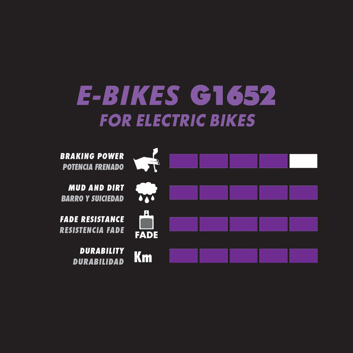 GALFER E-bike Shimano B01S Deore Tektro semi-metalen remblokken
