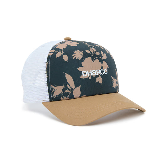 Casquette DHARCO CURVED PEAK TRUCKER Marron/Blanc