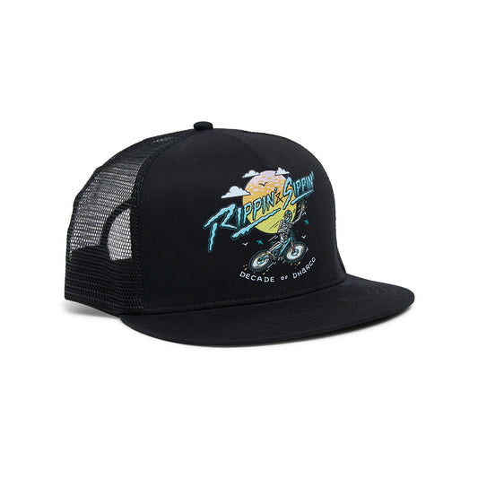 Casquette DHARCO FLAT BRIM TRUCKER RIPPIN AND SIPPIN Noir
