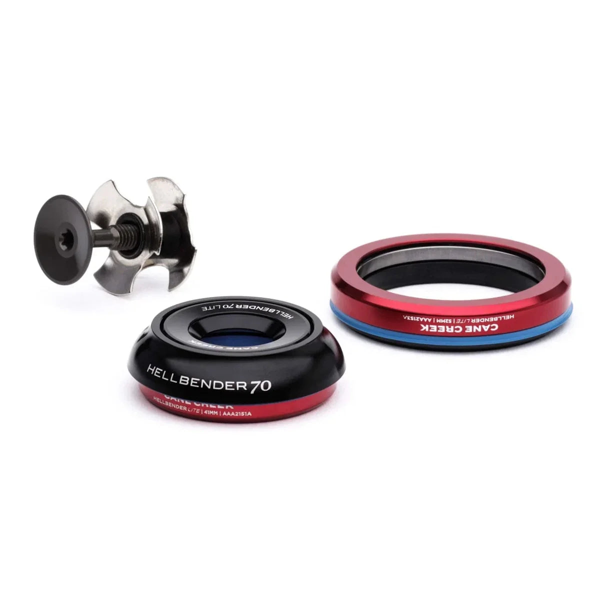 Geïntegreerd conisch balhoofd CANE CREEK Hellbender 70 Lite 1"1/8-1.5" IS42/IS52 zwart