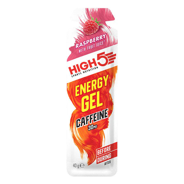 Gel Énergétique HIGH5 ENERGY GEL Caffeine (40g) Framboise