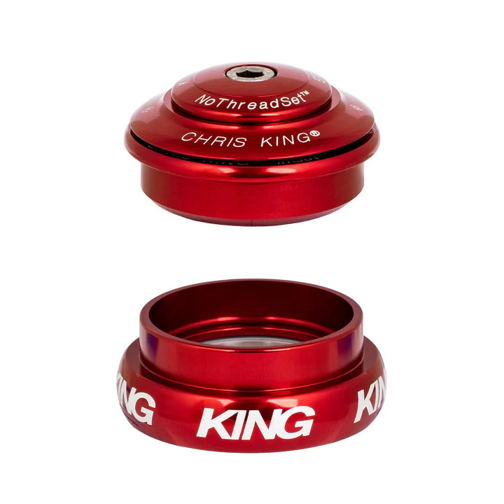 Semi-geïntegreerd / extern balhoofd CHRIS KING INSET 8 1"1/8-1"1/4 ZS44/EC44 Rood