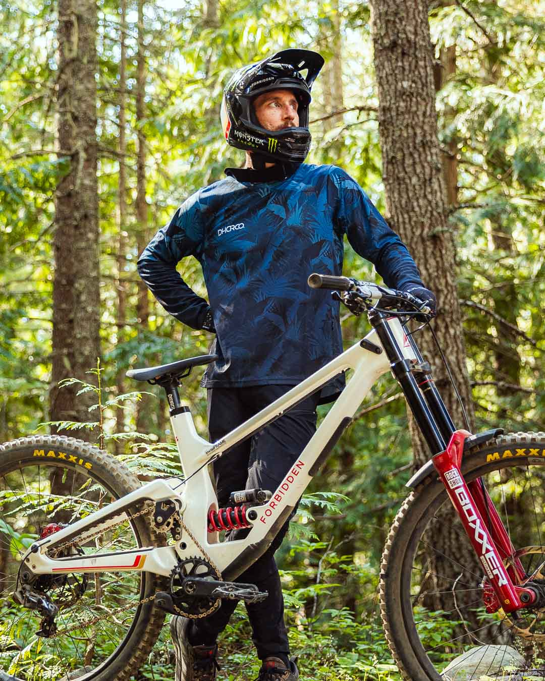 DHARCO GRAVITY DARK ROOM Jersey Lange Mouw Blauw