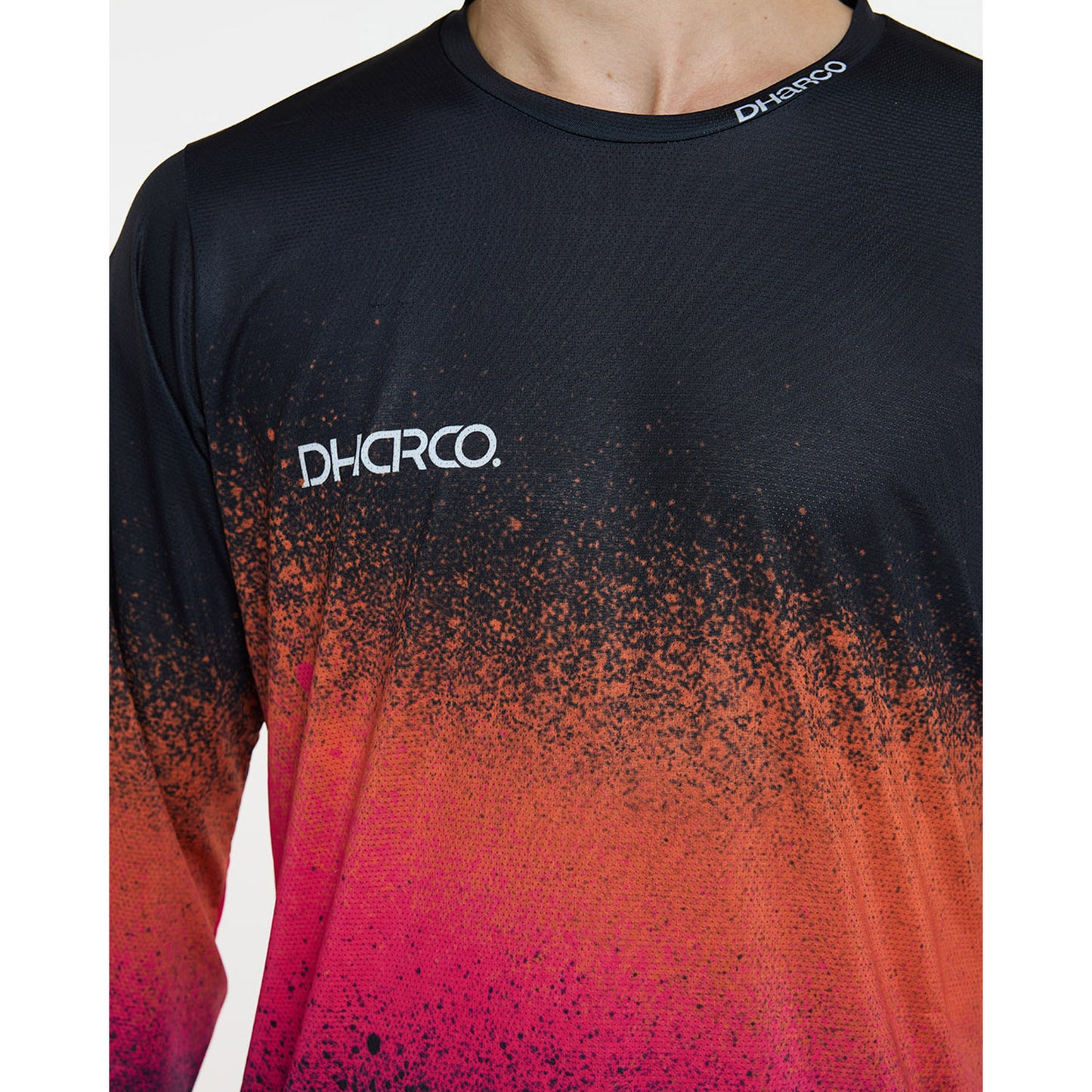 DHARCO BLACK SNAKE Lange Mouw Trui Zwart/Oranje
