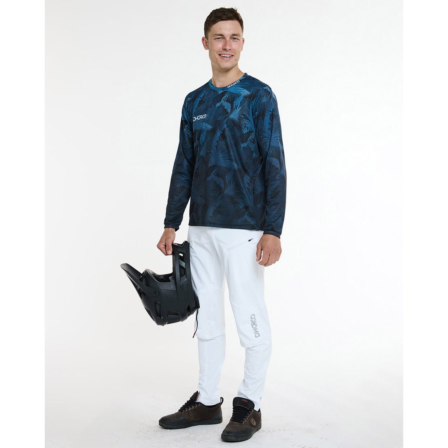 DHARCO GRAVITY DARK ROOM Jersey Lange Mouw Blauw