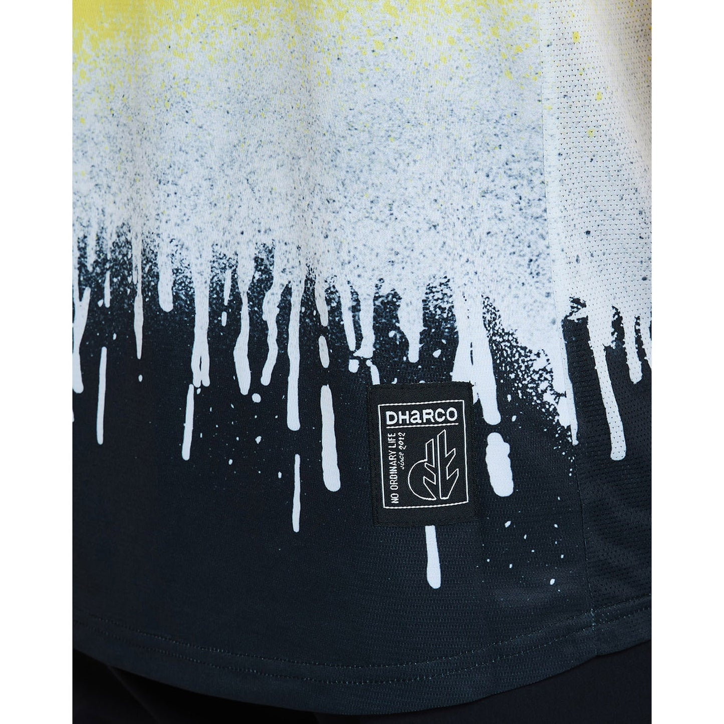 Maillot DHARCO ACID RAIN Manches Courtes Noir/Jaune