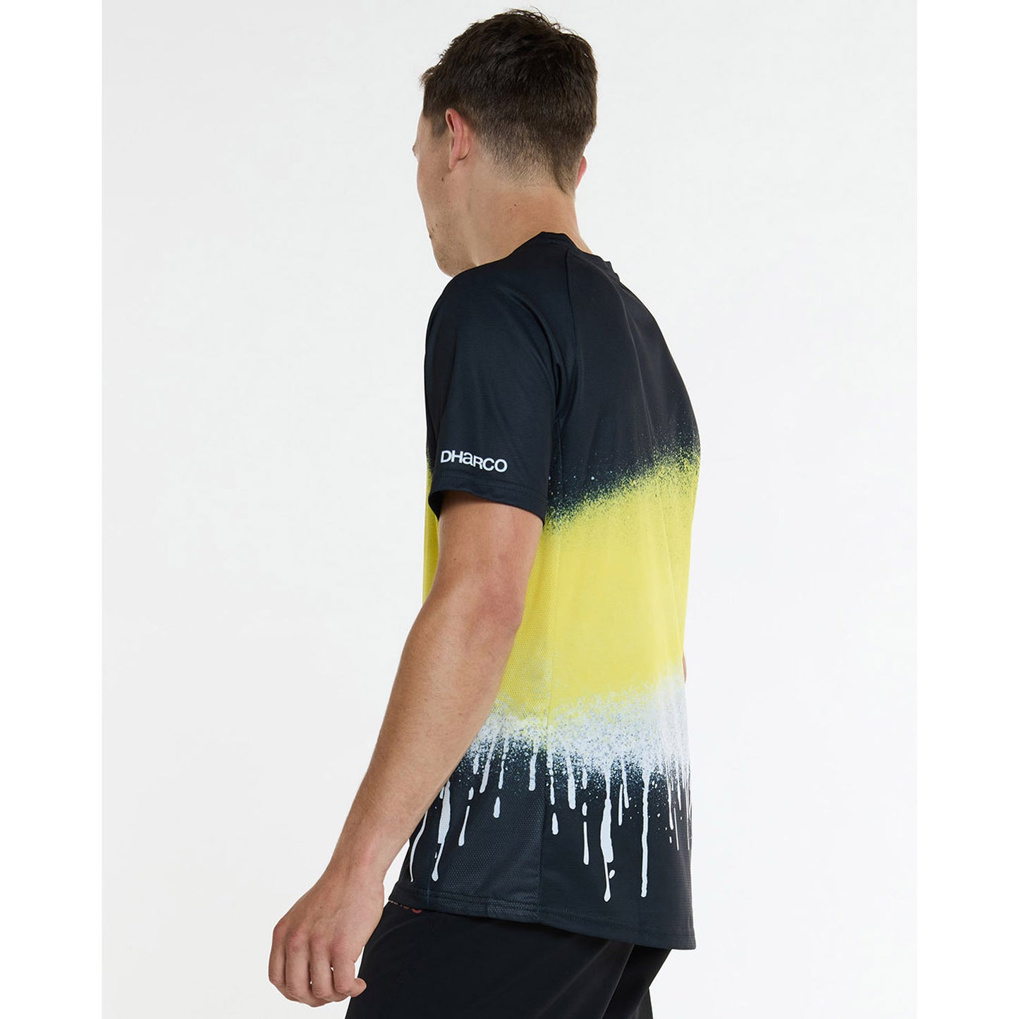 Maillot DHARCO ACID RAIN Manches Courtes Noir/Jaune