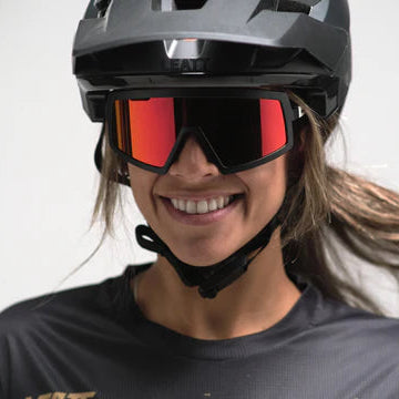 Lunettes LEATT MADVIZ ONE Noir/Blanc Verre Iriz Rouge