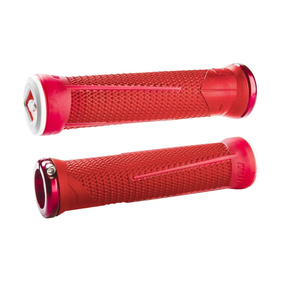 Grips ODI AARON GWIN Lock-On 135 mm Rood