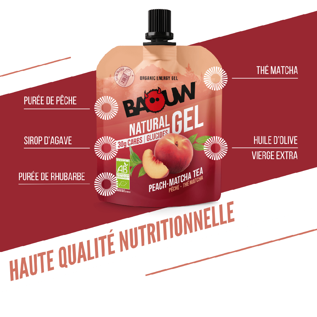 Gel Energétique BAOUW BIO Pêche-Thé Matcha (85g)