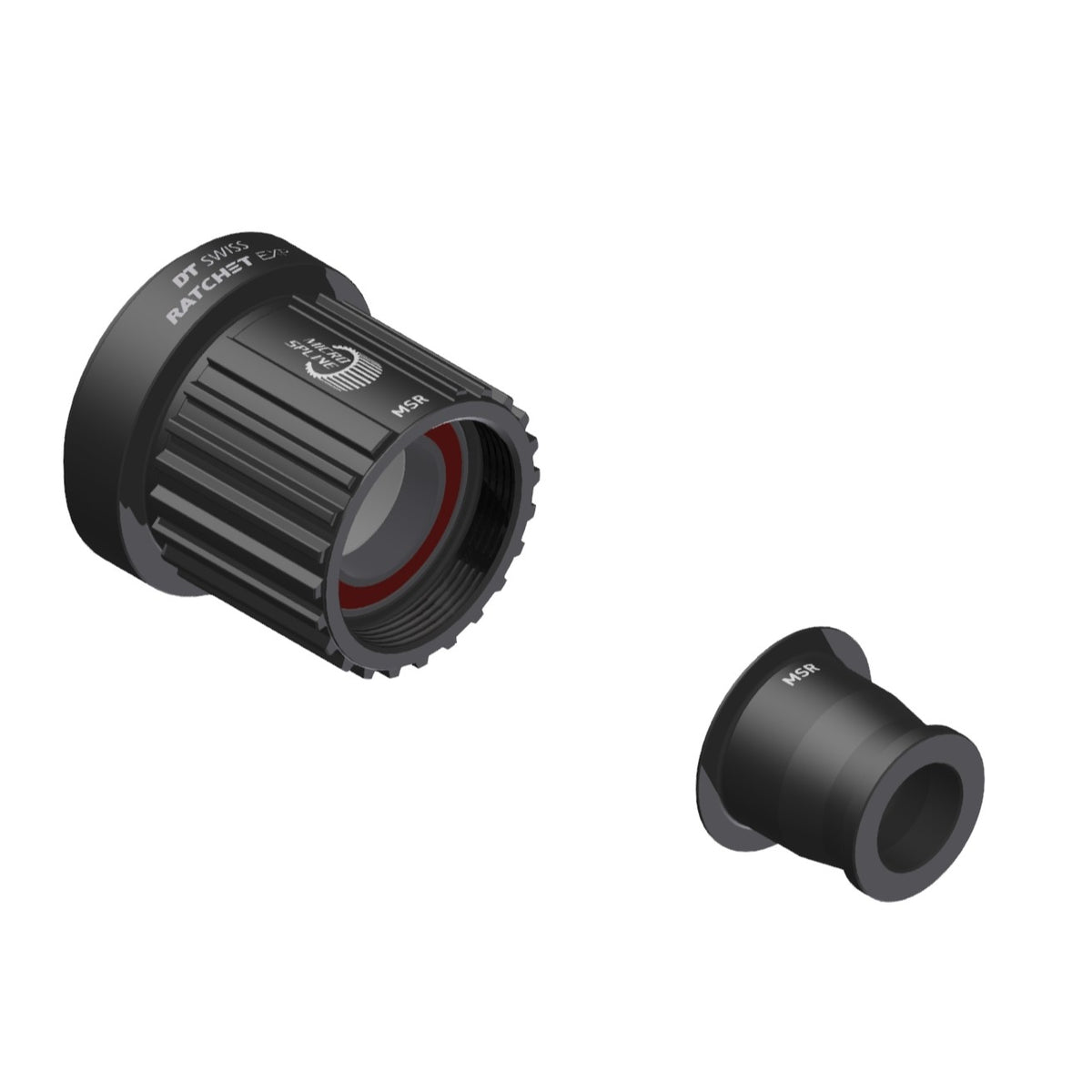DT SWISS Ratchet EXP Light-vrijloopbody voor Shimano Micro Spline, as 12x142 mm, aluminium