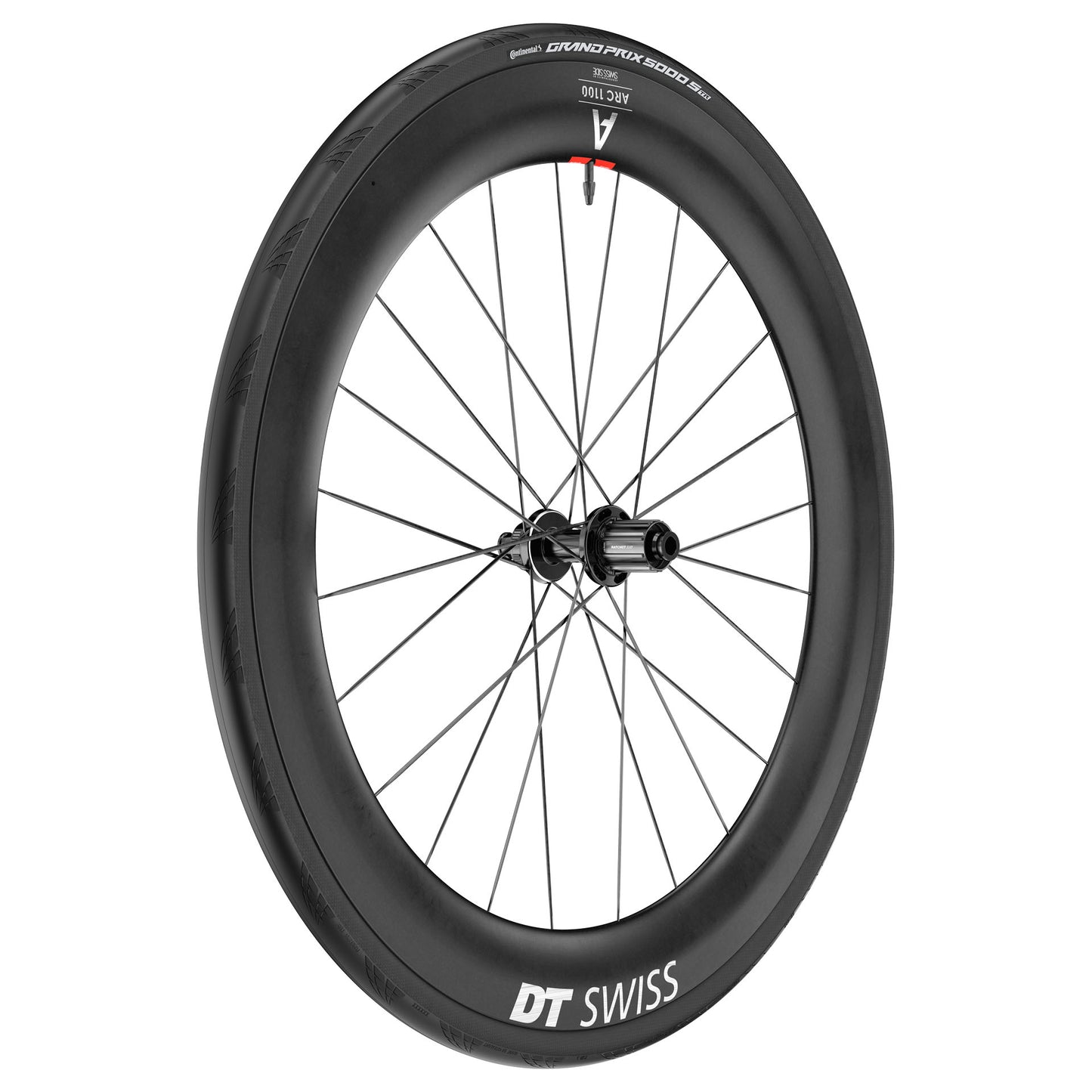 Paar DT SWISS ARC 1100 DICUT WTS 65 Tubeless Ready wielen (Center Lock)