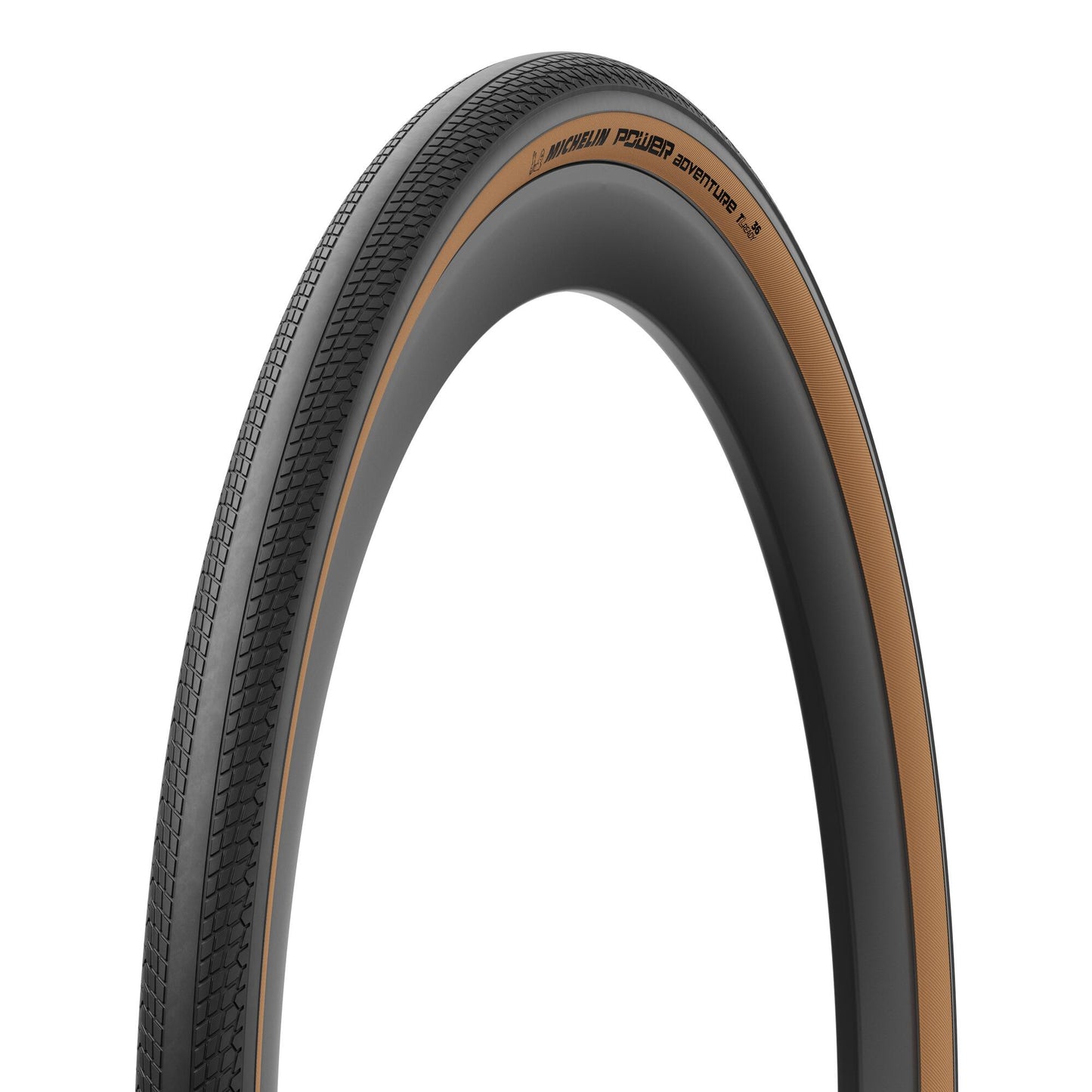 MICHELIN POWER ADVENTURE Competition Line 700x42c Tubeless Ready Bruin band