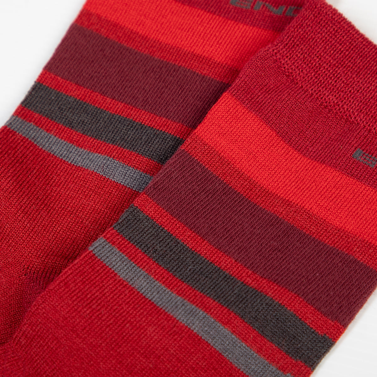 Sokken ENDURA BAABAA MERINO STRIPE Rood