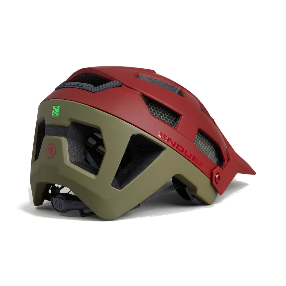 ENDURA SINGLETRACK MIPS rode/groene mtb-helm