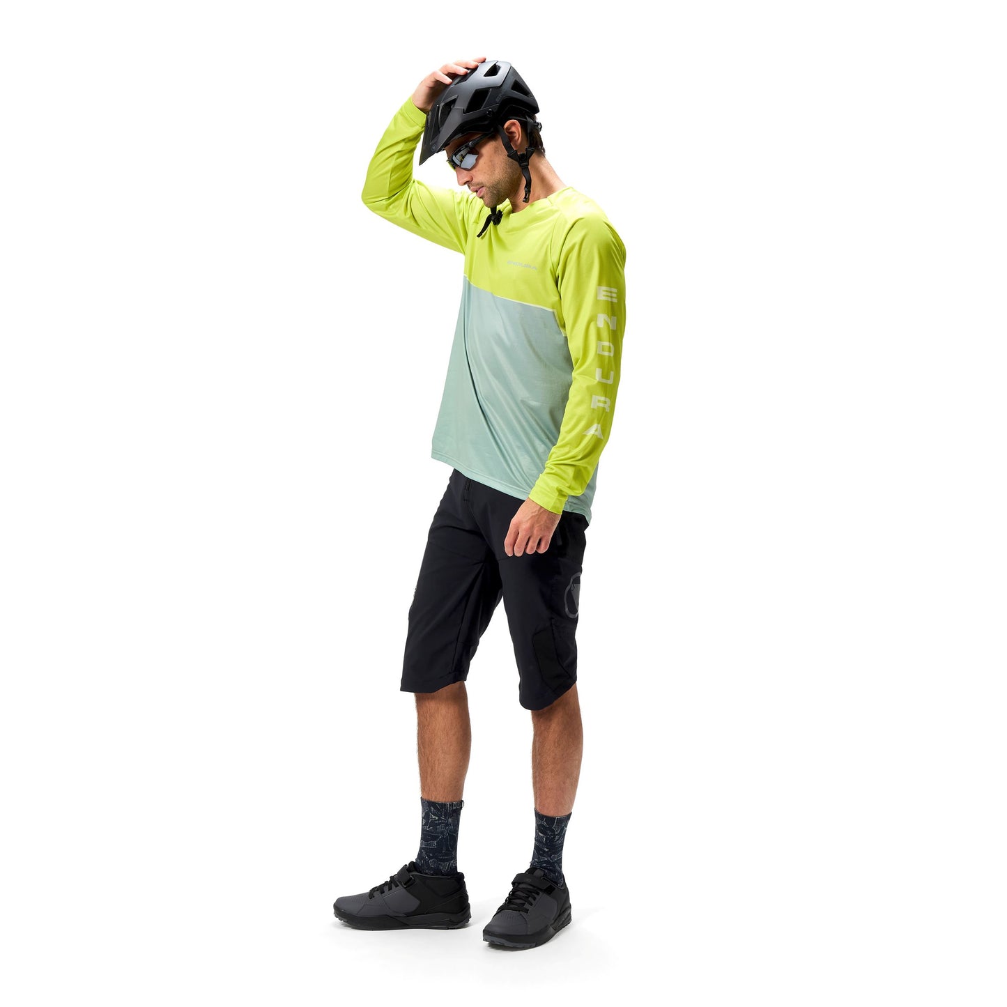 ENDURA CORE PRINTED Lange Mouw Jersey Groen 2025