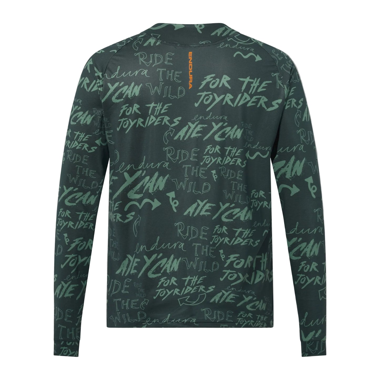 ENDURA SINGLETRACK PRINT Lange Mouw Koolstofgrijs Hoofdband