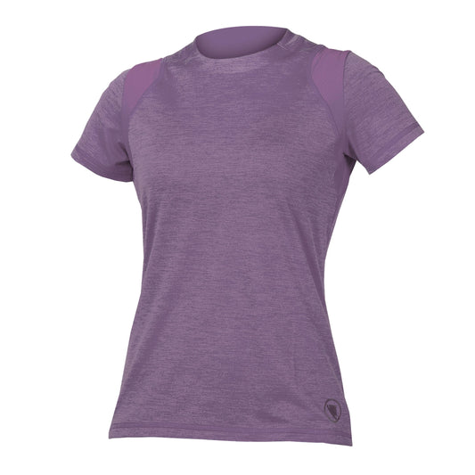 Maillot ENDURA SINGLETRACK Femme Manches Courtes Violet 2025