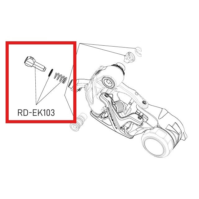 CAMPAGNOLO EKAR ACHTER ARMER STELVEER EN SCHROEFSET