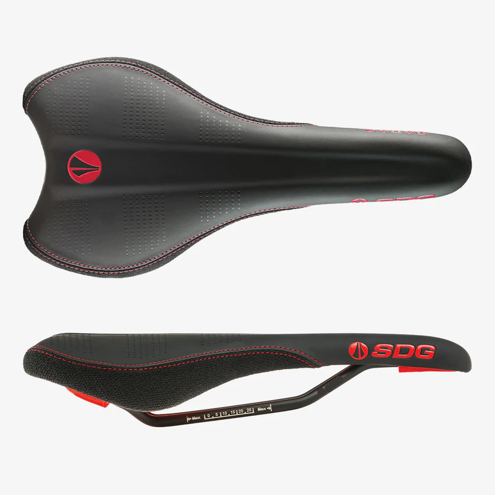 Selle SDG RADAR MTN Rails Cr-Mo Noir/Rouge