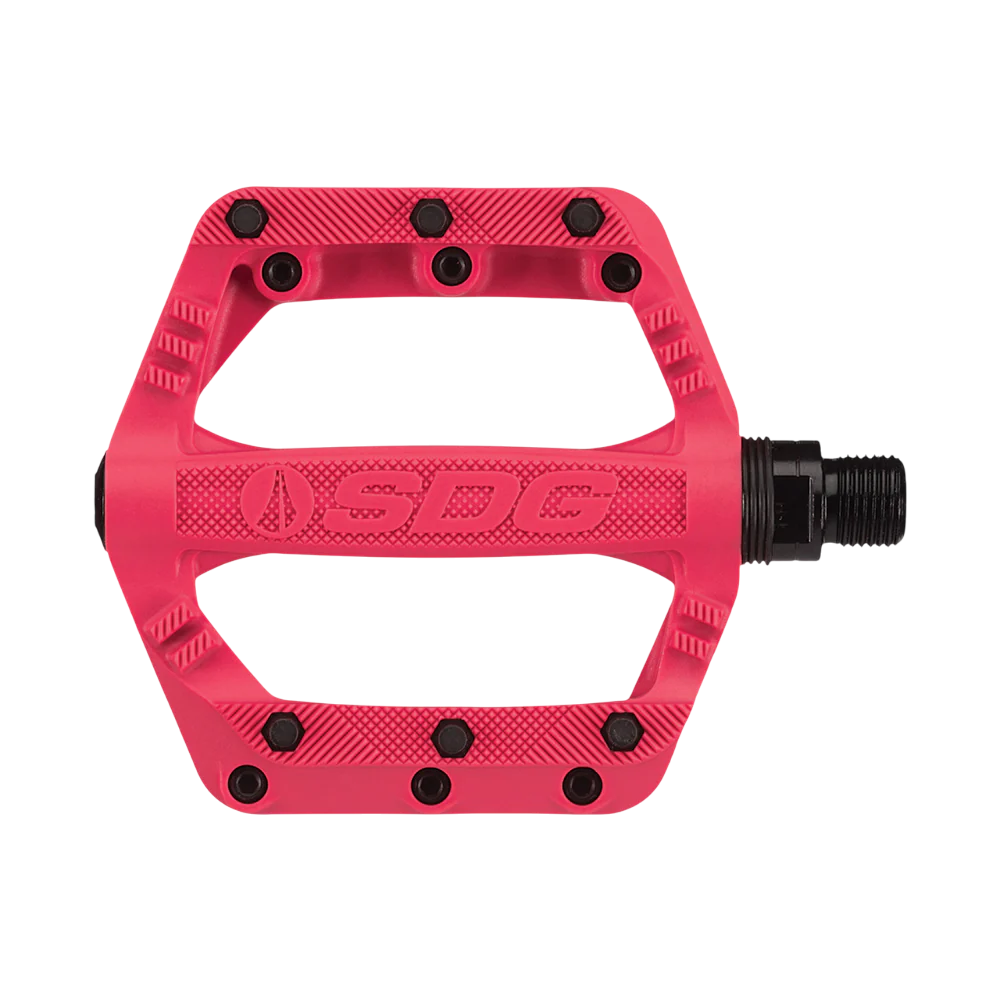 SDG SLATER Junior platte pedalen Rood