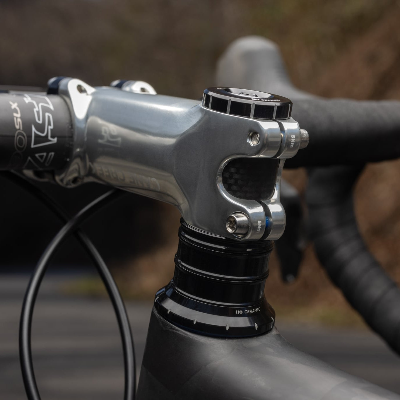 CANE CREEK 110 keramisch conisch balhoofd, 1 1/8"-1.5", IS41/28.6/H9 | IS52/40, zwart/zilver