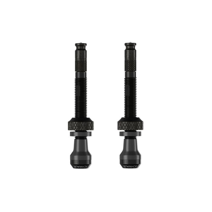 Lot de 2 Valves Tubeless SCHWALBE CLIK VALVE 60mm Noir