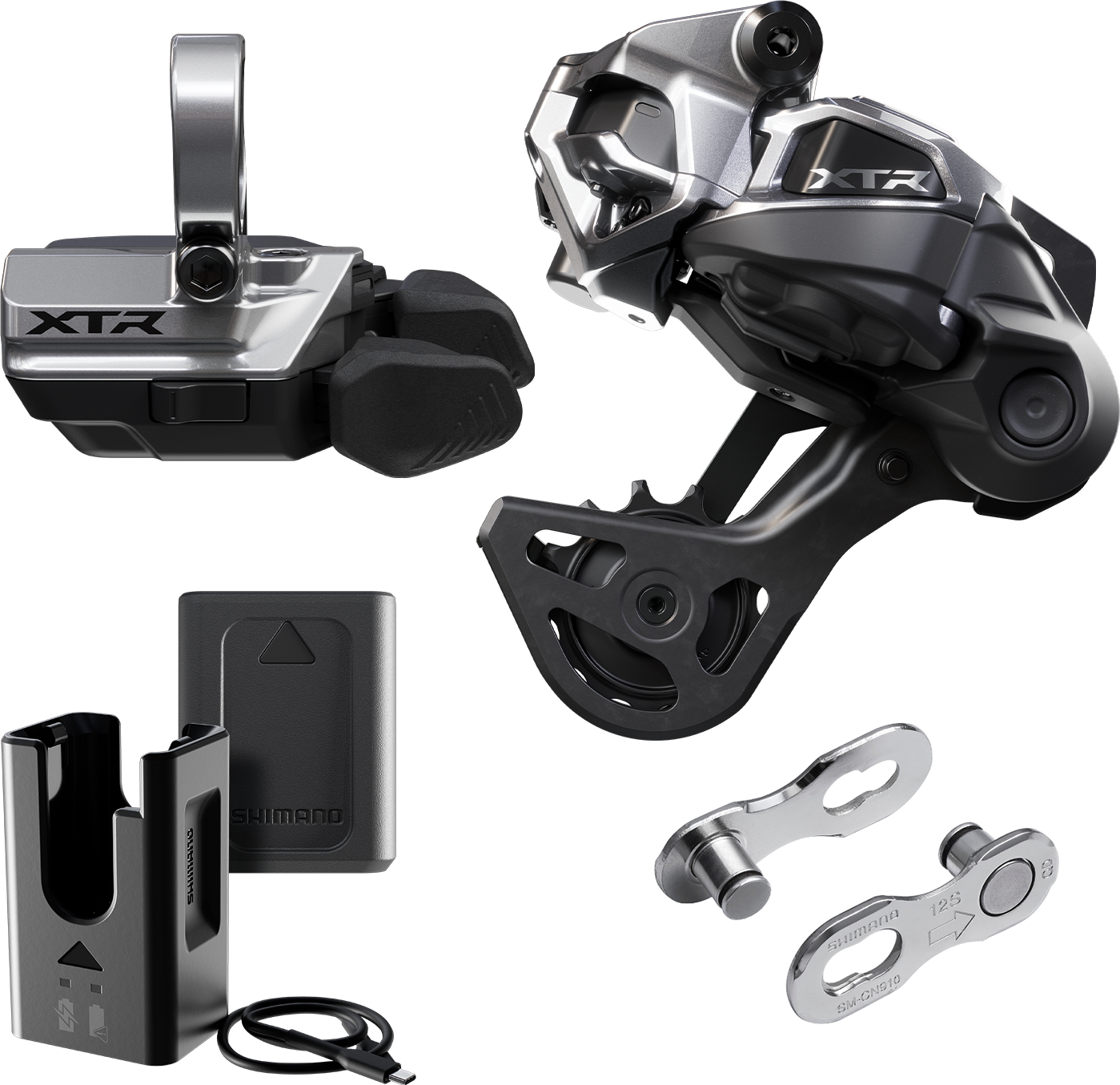 Kit Upgrade SHIMANO XTR Di2 Wireless M9250-GS Chape Moyenne Montage Collier
