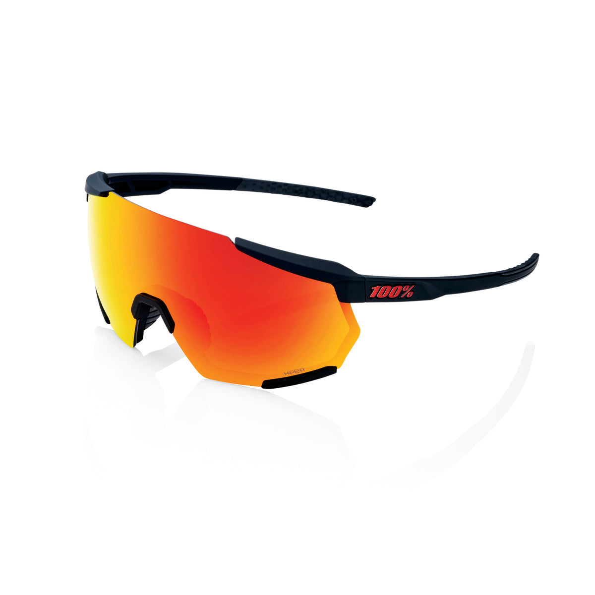 100% RACETRAP 3.0 Soft Tact Black Hiper Multilayer Spiegel Rood Bril