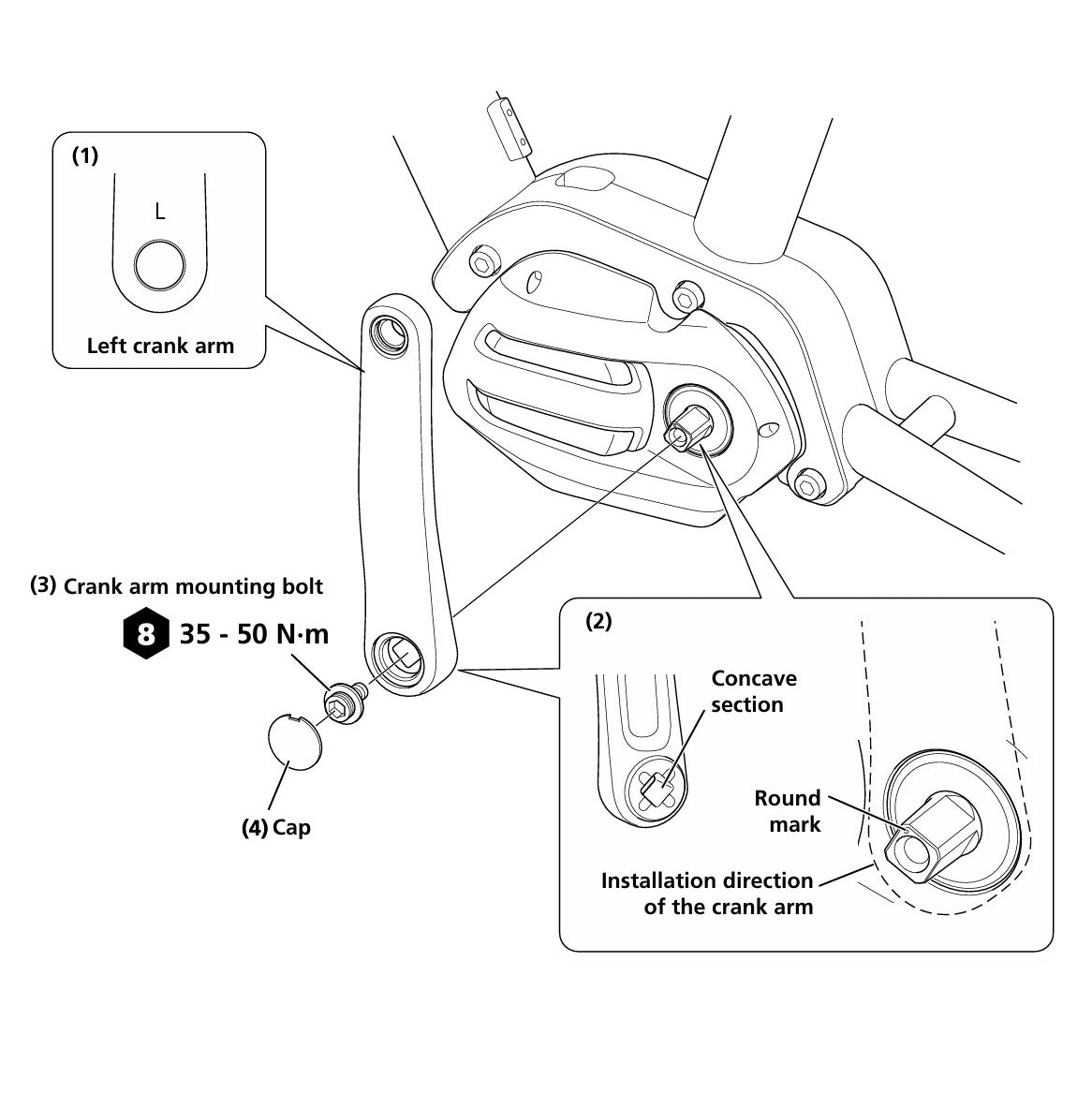 Manivelles SHIMANO FC-E5010