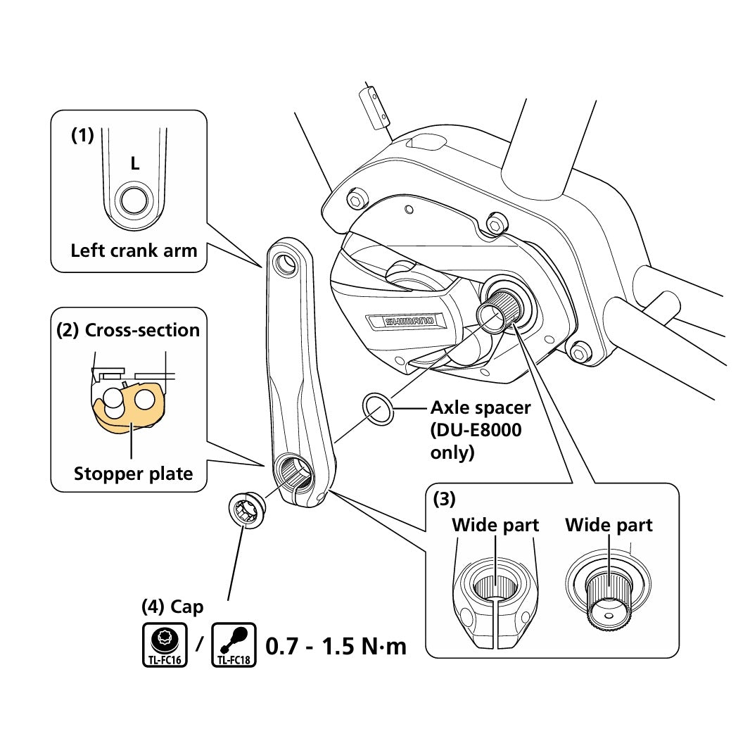 SHIMANO FC-EM900 HOLLOWTECH cranks