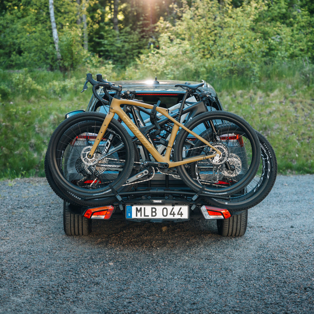 Porte-Vélos THULE EASYFOLD 3 sur Attelage 2 Vélos