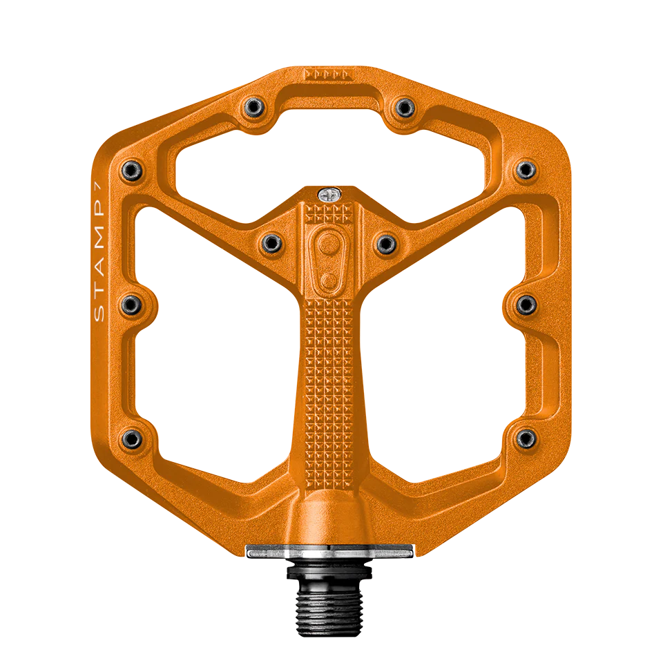 CRANKBROTHERS STAMP 7 Klein Oranje vlakke pedalen