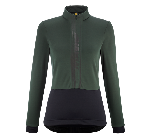MAVIC KSYRIUM THERMO Dames Lange Mouw Jersey Groen