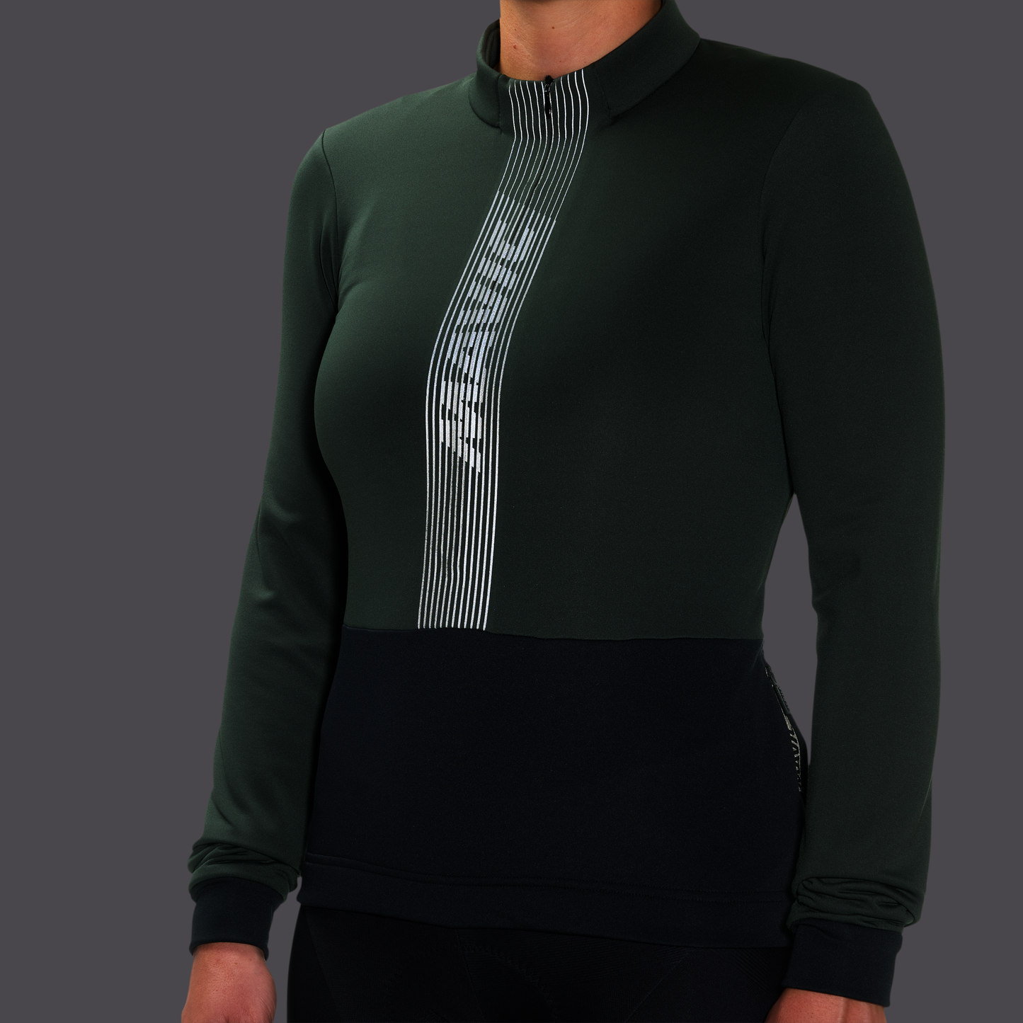 MAVIC KSYRIUM THERMO Dames Lange Mouw Jersey Groen