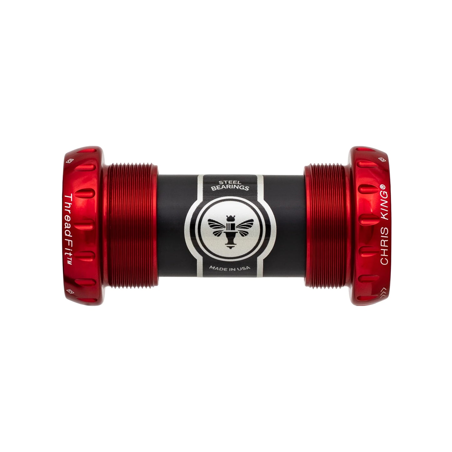 CHRIS KING ThreadFit 24 68/73mm Rood crankstel