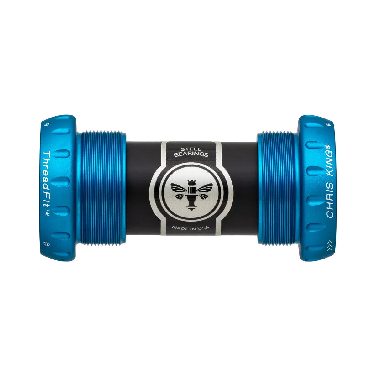 Boîtier de Pédalier CHRIS KING ThreadFit 24 68/73mm Bleu